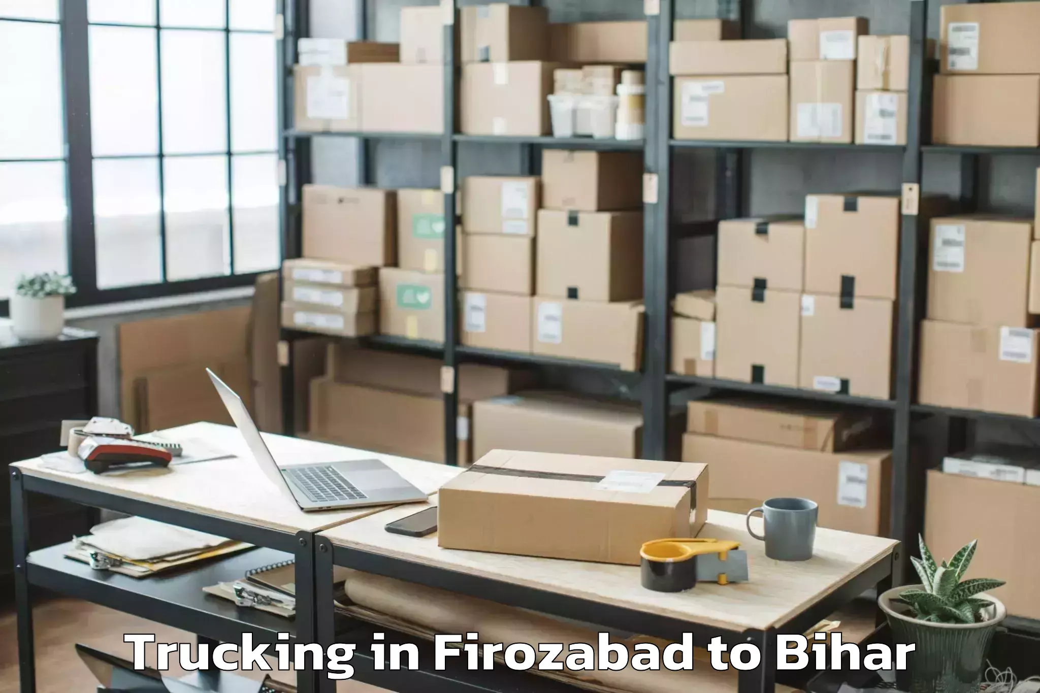 Hassle-Free Firozabad to Pandaul Trucking